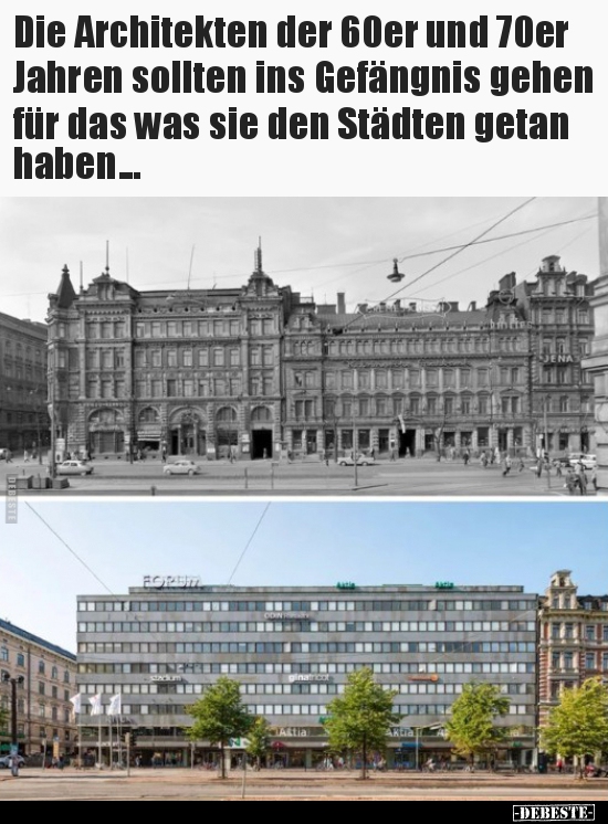 Die Architekten der 60er und 70er Jahren sollten ins.. - Lustige Bilder | DEBESTE.de