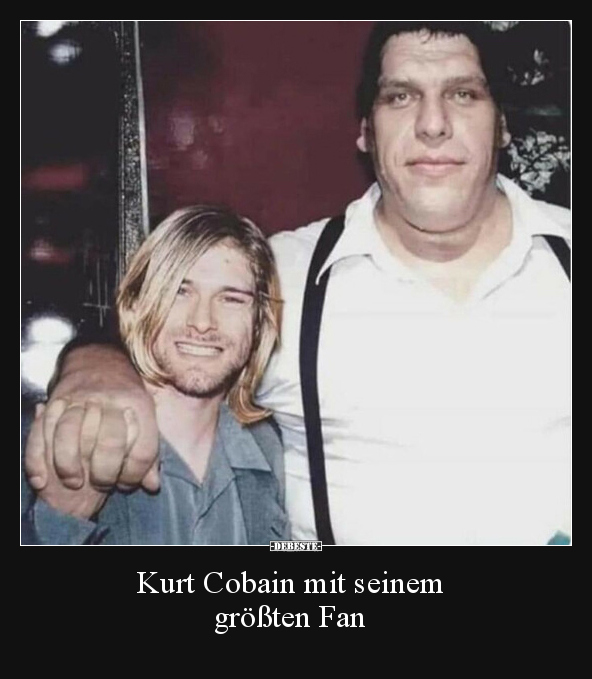 Kurt Cobain mit seinem größten Fan.. - Lustige Bilder | DEBESTE.de