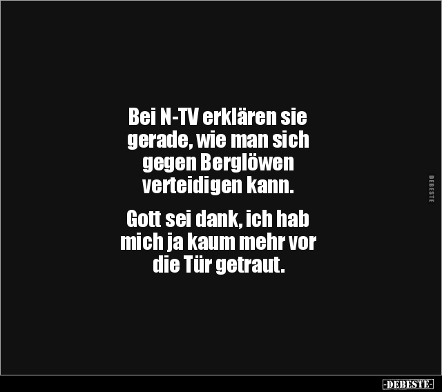 Bei N-TV erklären sie gerade, wie man sich gegen.. - Lustige Bilder | DEBESTE.de