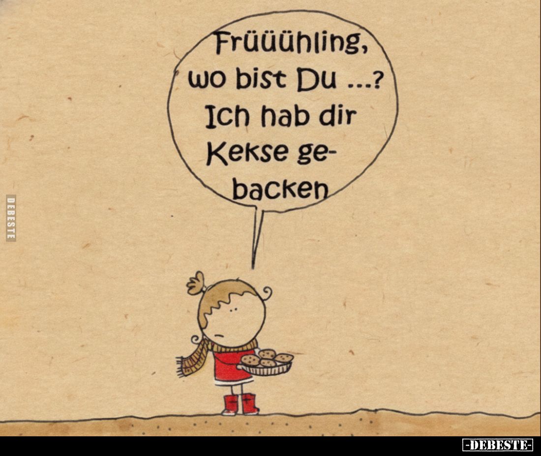 Früüühling, wo bist Du ...? Ich hab dir Kekse gebacken