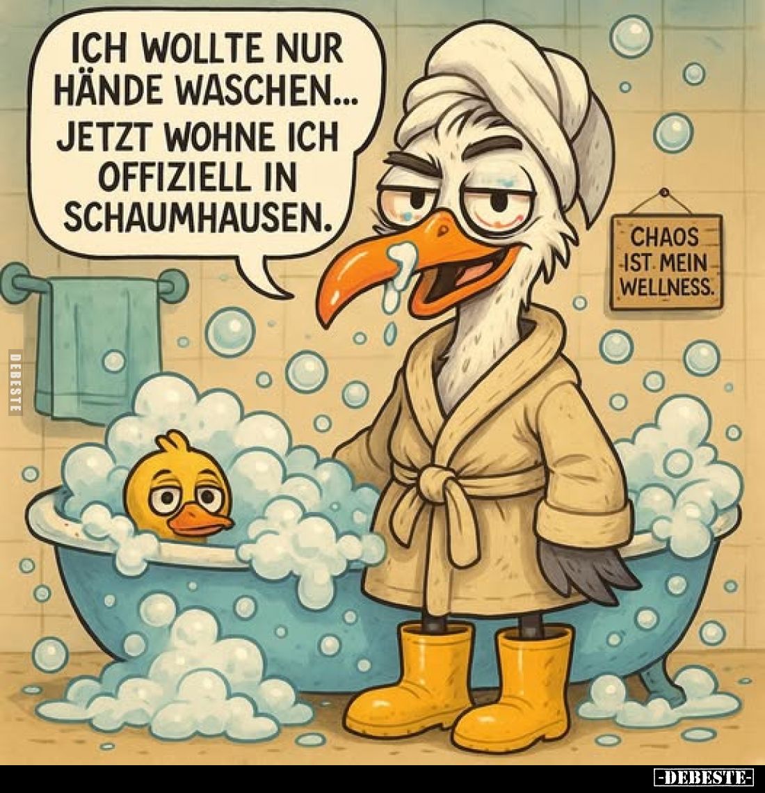 Ich wollte nur Hände waschen... jetzt wohne ich offiziell in Schaumhausen.