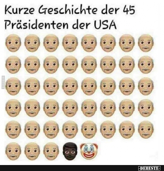 Kurze Geschichte der 45 Präsidenten der USA. - Lustige Bilder | DEBESTE.de