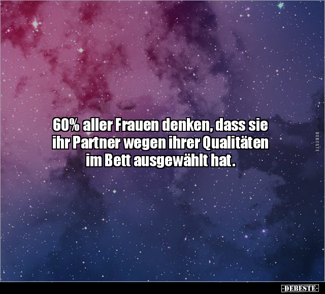 60% aller Frauen denken, dass.. - Lustige Bilder | DEBESTE.de