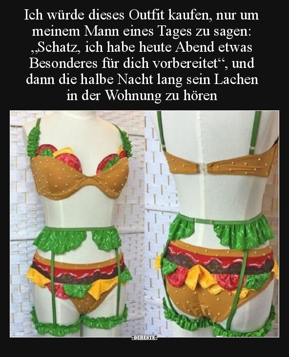 Ich würde dieses Outfit kaufen, nur um meinem Mann eines.. - Lustige Bilder | DEBESTE.de