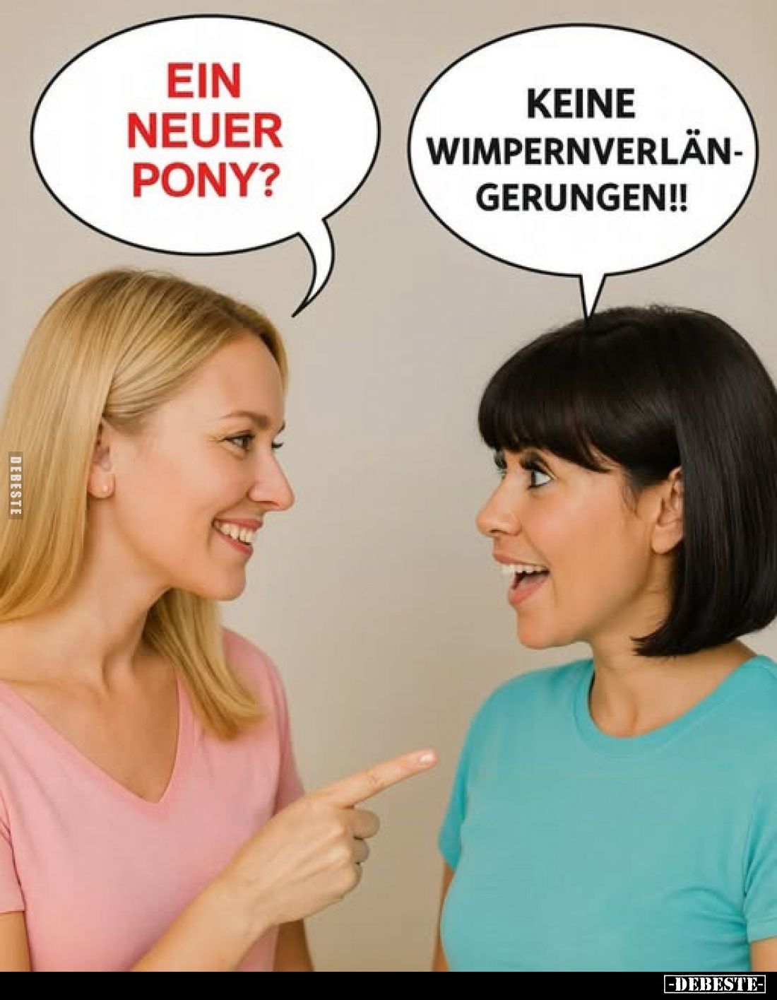 Ein neuer Pony? -
Keine Wimpernverlängerungen!!