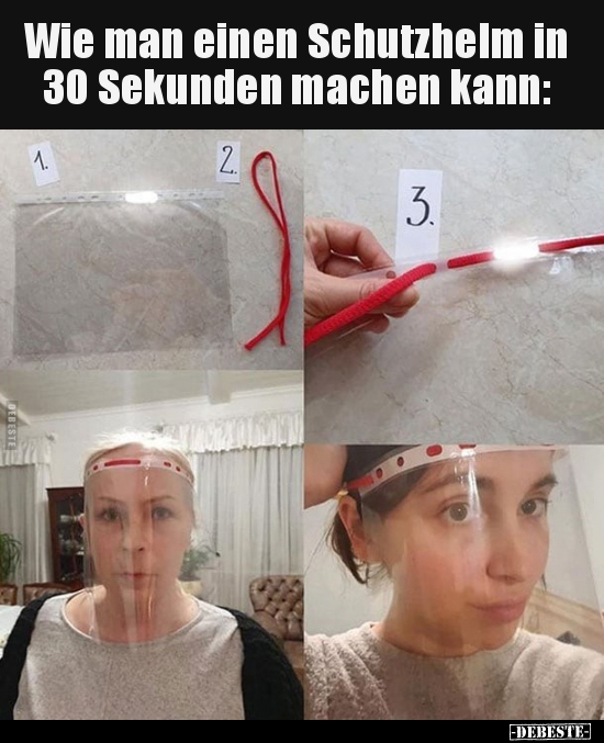Wie man einen Schutzhelm in 30 Sekunden machen kann.. - Lustige Bilder | DEBESTE.de