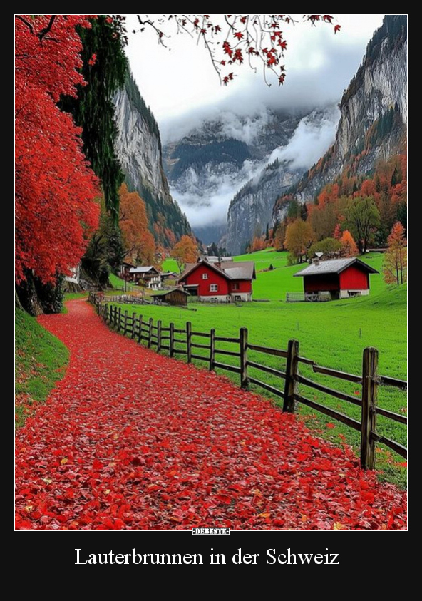 Lauterbrunnen in der Schweiz.. - Lustige Bilder | DEBESTE.de