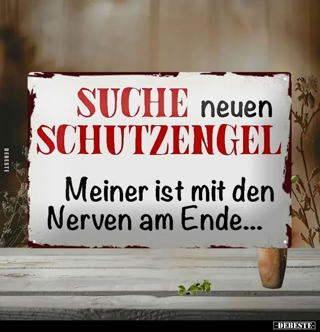 Suche neuen Schutzengel. Meiner ist mit den Nerven am Ende...