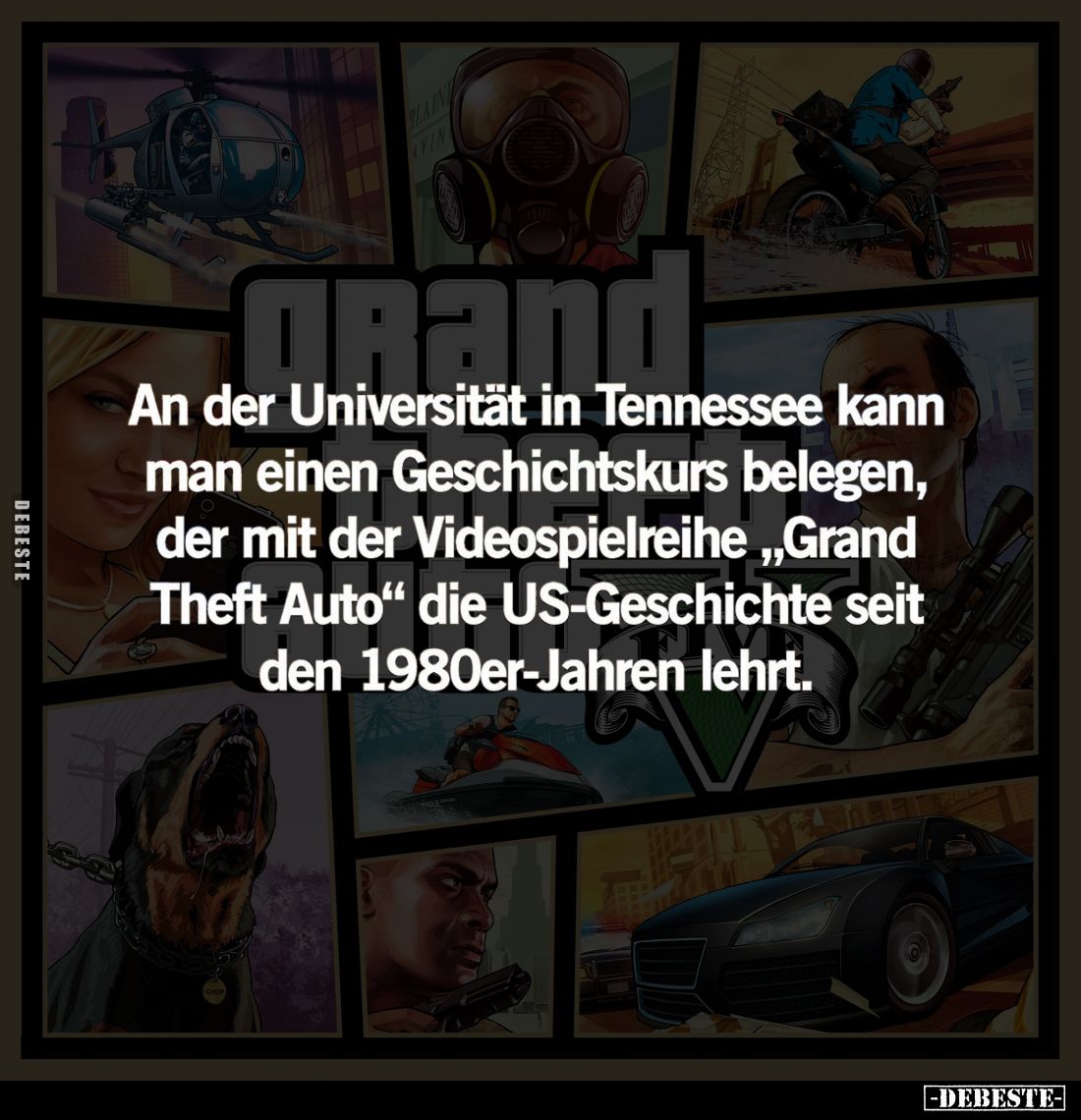 An der Universität in Tennessee kann man einen Geschichtskurs belegen, der mit der Videospielreihe "Grand Theft Auto&quo...
