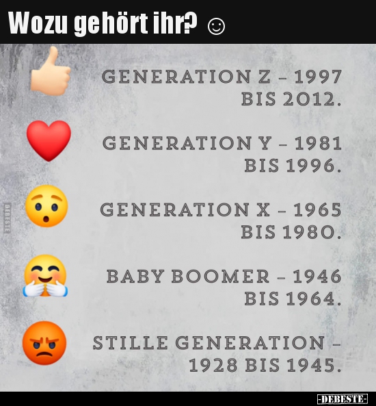 Wozu gehört ihr? ☺