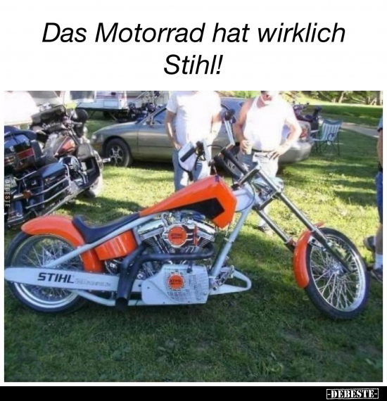 Das Motorrad hat wirklich Stihl!.. - Lustige Bilder | DEBESTE.de