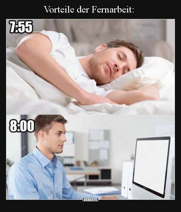 Vorteile der Fernarbeit..