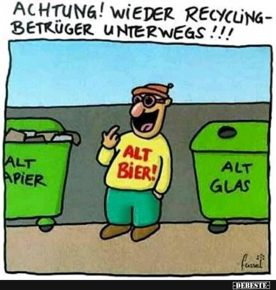 Achtung! Wieder Recycling-Betrüger unterwegs!!! - Lustige Bilder | DEBESTE.de