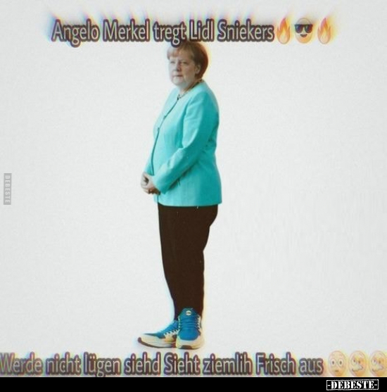 Angelo Merkel trägt Lidl Sniekers... - Lustige Bilder | DEBESTE.de