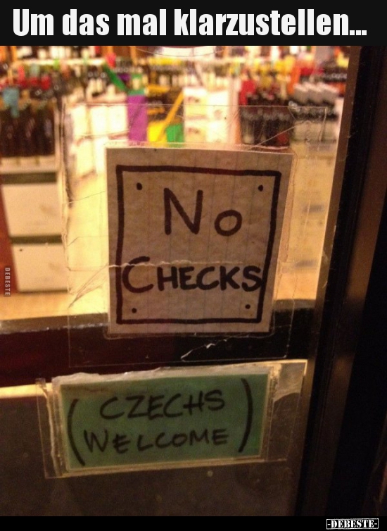 Um das mal klarzustellen...