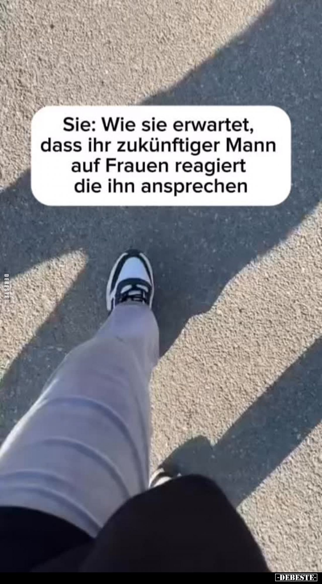 Sie: Wie sie erwartet, dass ihr zukünftiger Mann auf Frauen reagiert die ihn ansprechen.