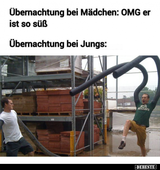 Übernachtung bei Mädchen: OMG er ist so süß.. - Lustige Bilder | DEBESTE.de