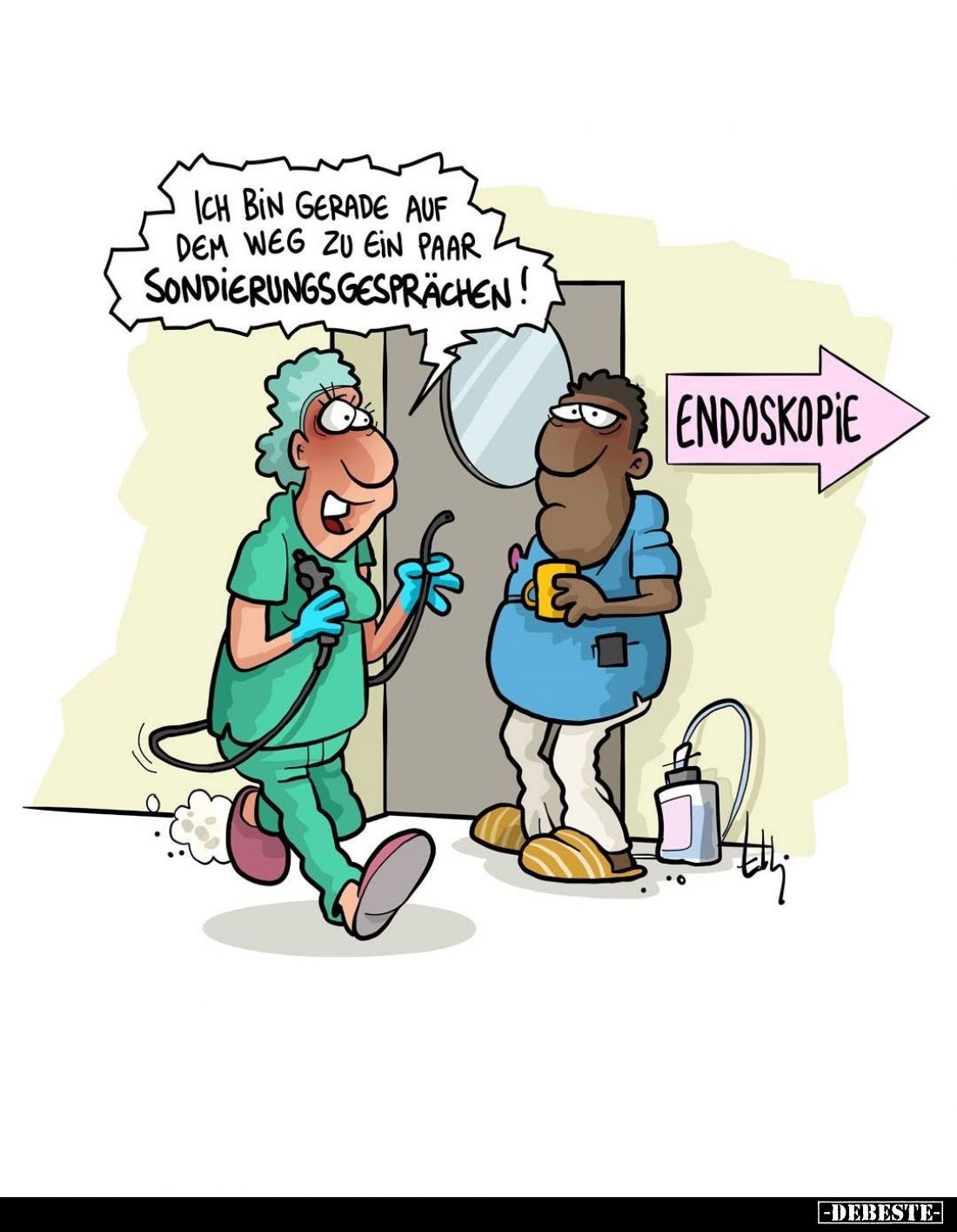 Ich bin gerade auf dem Weg zu ein paar Sondierungsgesprächen!