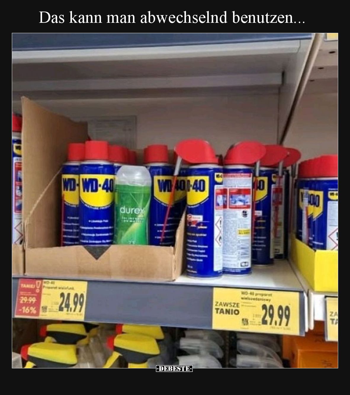 Das kann man abwechselnd benutzen.