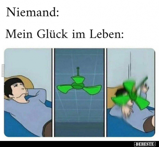 Niemand:.. Mein Glück im Leben:.. - Lustige Bilder | DEBESTE.de