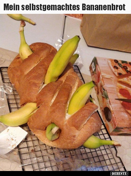 Mein selbstgemachtes Bananenbrot..