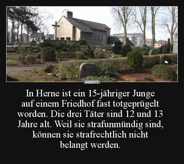 Junge, Friedhof