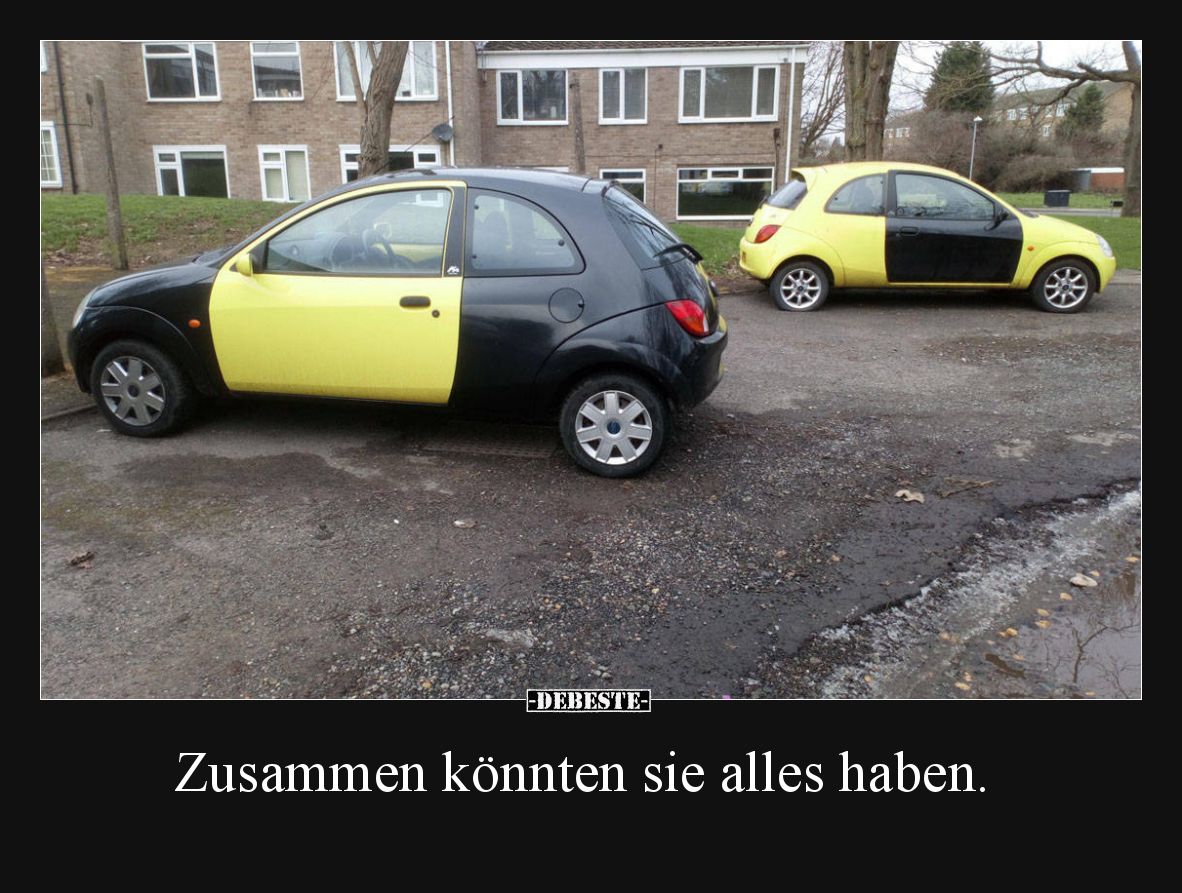Zusammen könnten sie alles haben.