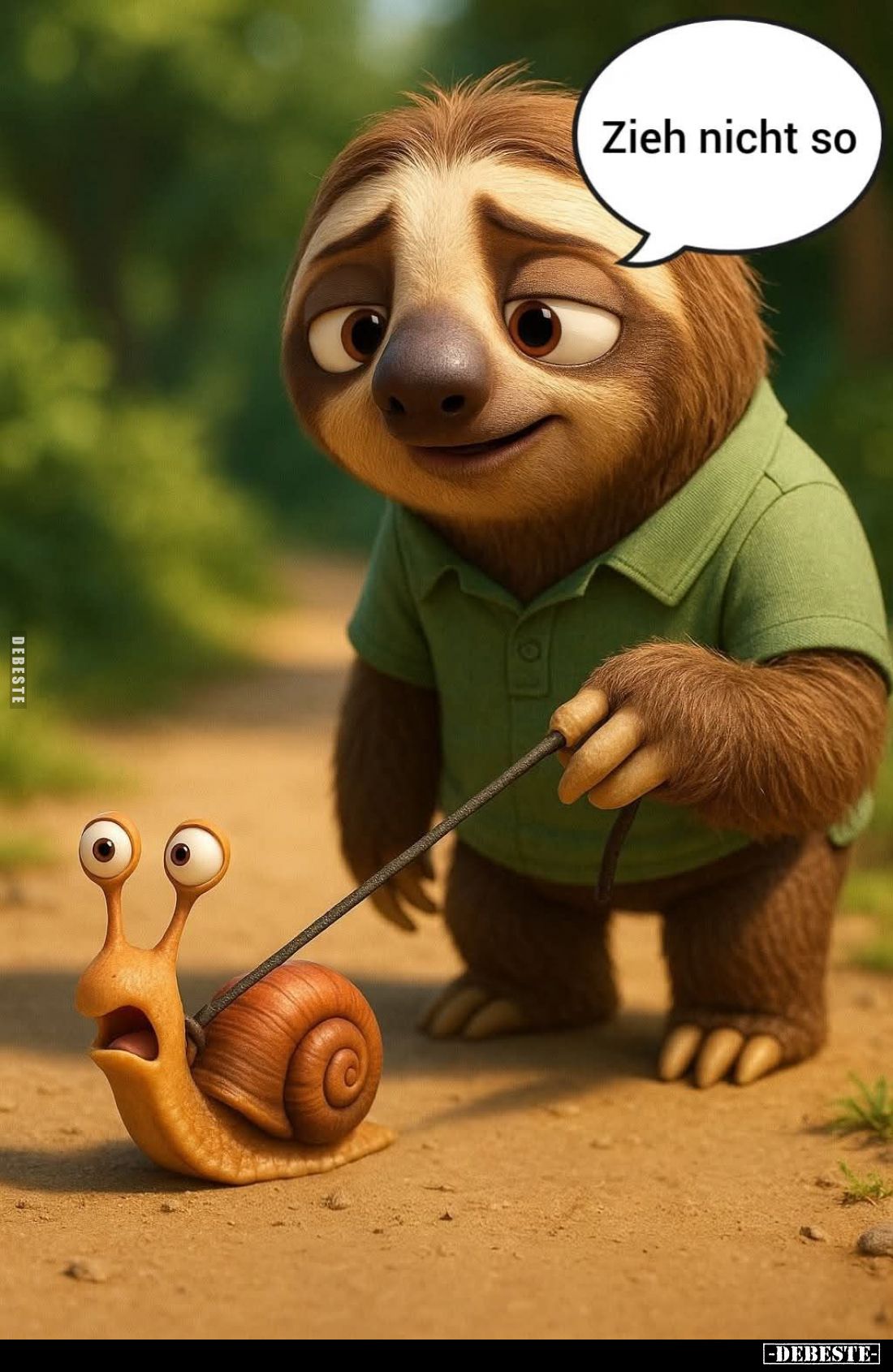 Zieh nicht so.