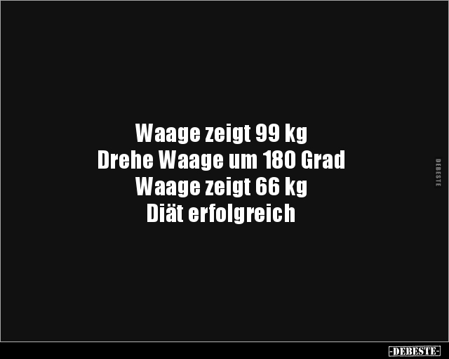 Waage zeigt 99 kg.. - Lustige Bilder | DEBESTE.de