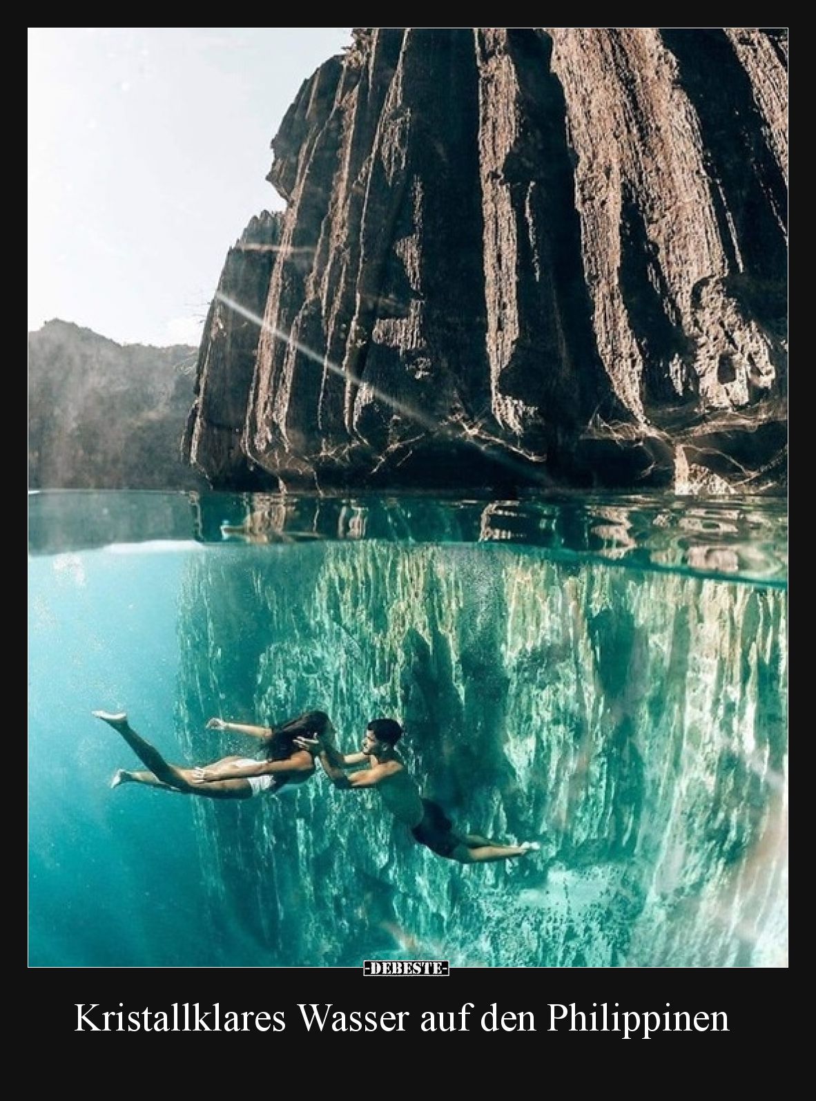 Kristallklares Wasser auf den Philippinen