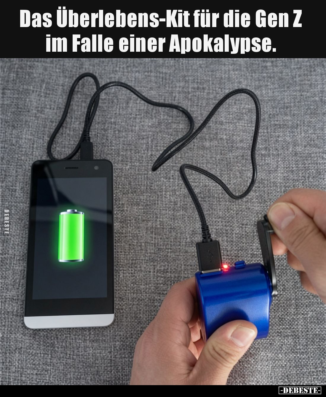 Das Überlebens-Kit für die Gen Z im Falle einer.. - Lustige Bilder | DEBESTE.de