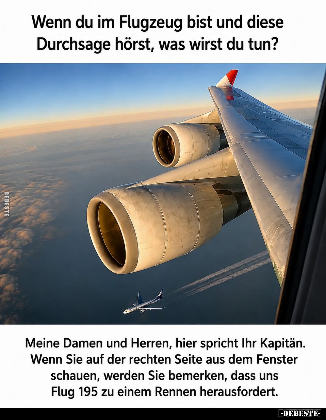Wenn du im Flugzeug bist und diese Durchsage hörst... - Lustige Bilder | DEBESTE.de