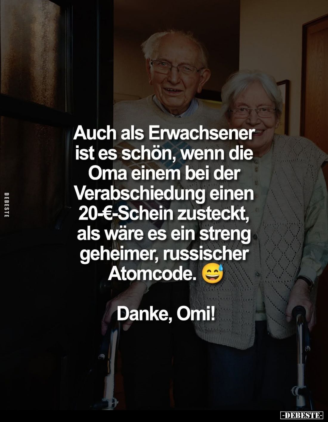 Auch als Erwachsener ist es schön, wenn die Oma einem bei.. - Lustige Bilder | DEBESTE.de