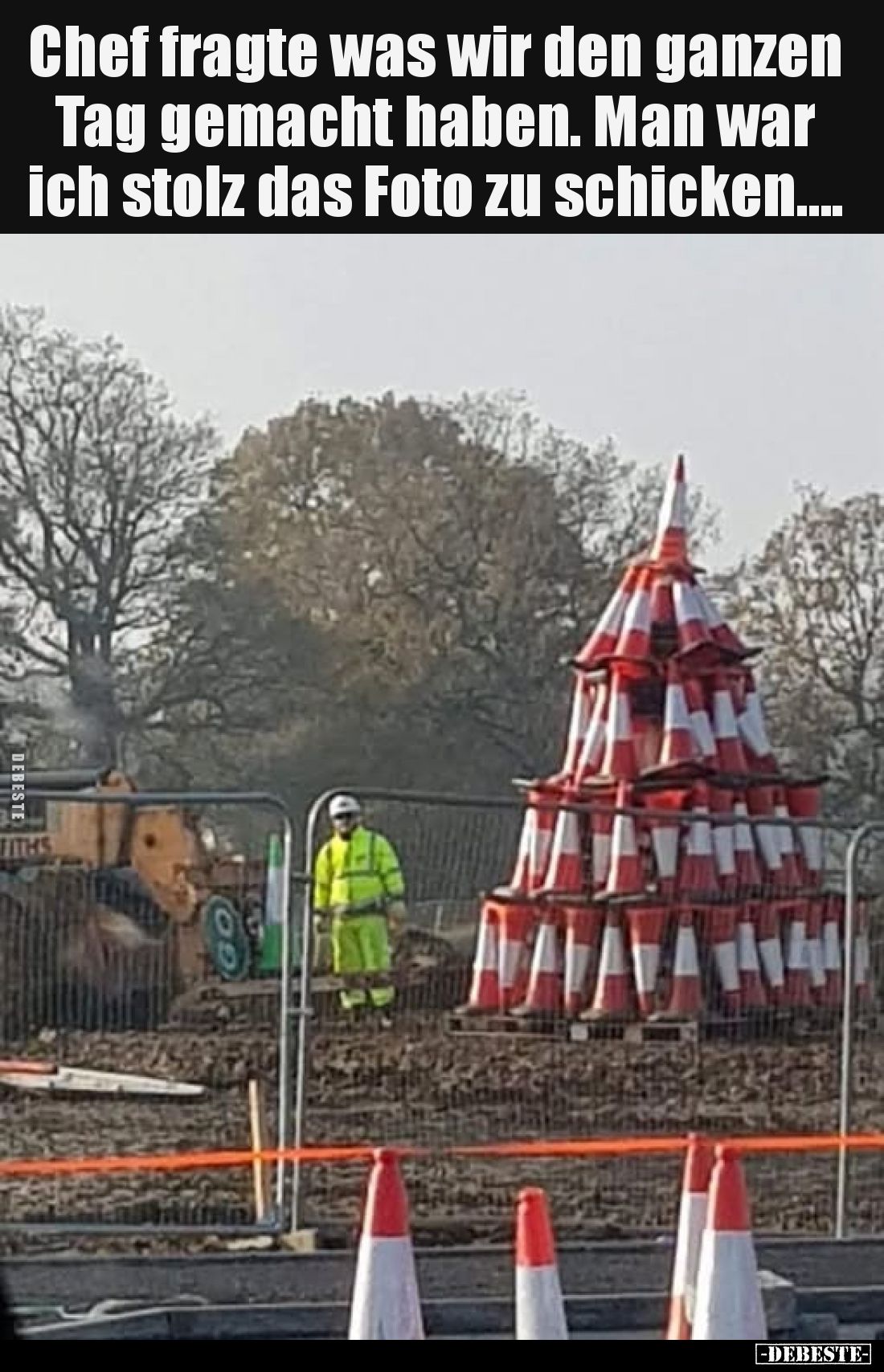 Chef fragte was wir den ganzen Tag gemacht haben. Man war ich stolz das Foto zu schicken….