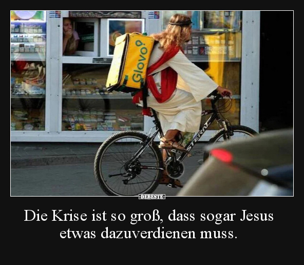 Die Krise ist so groß, dass sogar Jesus etwas.. - Lustige Bilder | DEBESTE.de