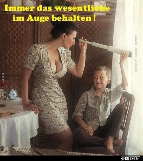 Immer das wesentliche im Auge behalten!.. - Lustige Bilder | DEBESTE.de