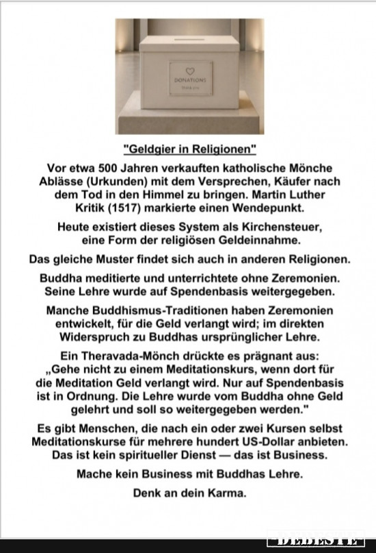 Geldgier in Religionen - Lustige Bilder | DEBESTE.de