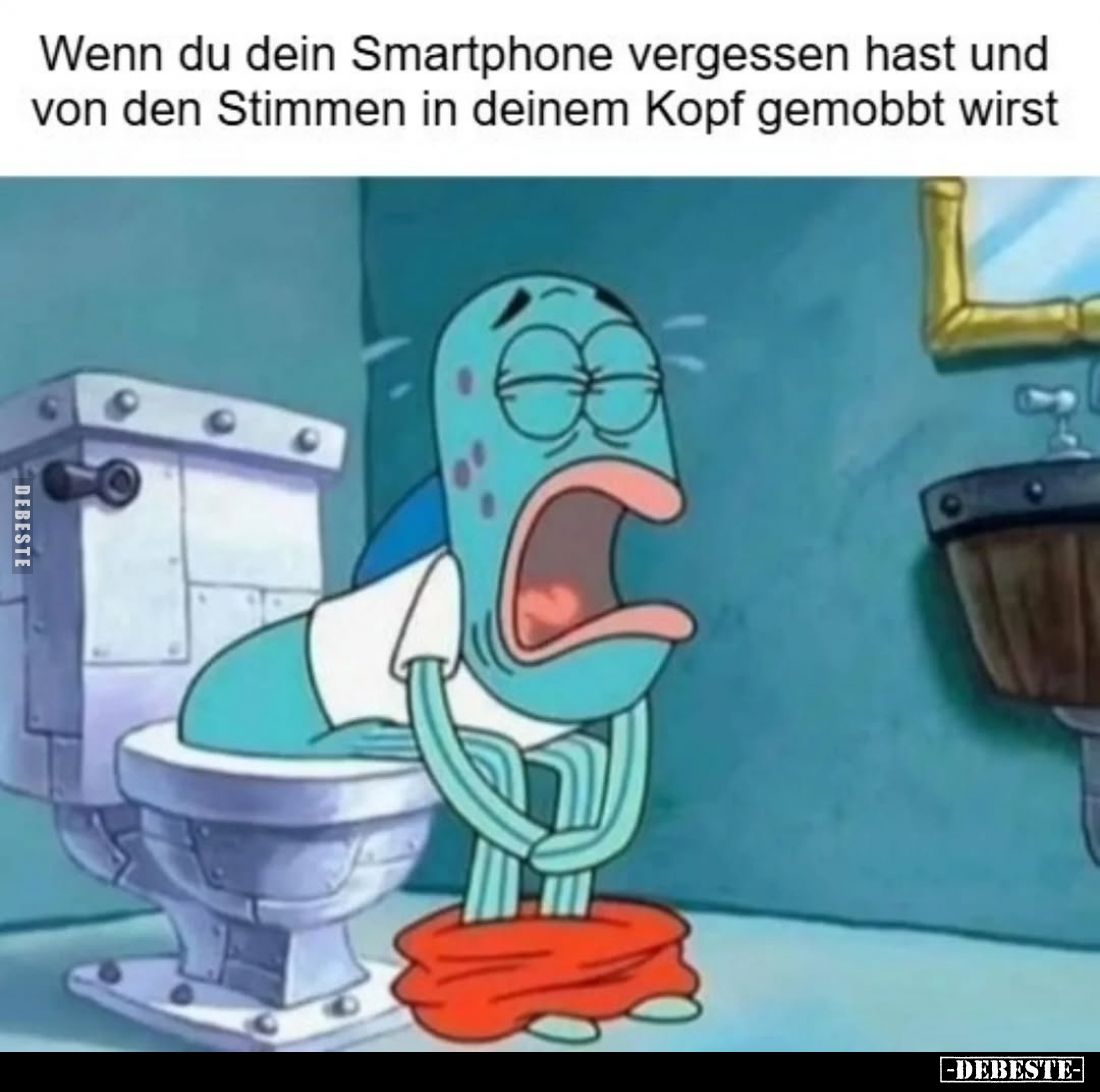 Wenn du dein Smartphone vergessen hast und von den Stimmen.. - Lustige Bilder | DEBESTE.de