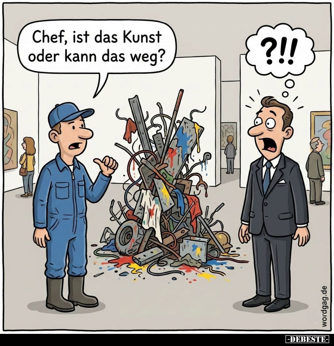 Chef, ist das Kunst oder kann das weg?.. - Lustige Bilder | DEBESTE.de