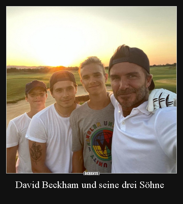 David Beckham und seine drei Söhne.. - Lustige Bilder | DEBESTE.de