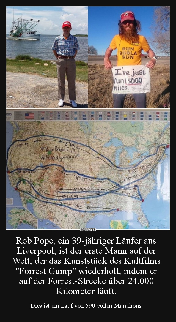 Rob Pope, ein 39-jähriger Läufer aus Liverpool, ist der.. - Lustige Bilder | DEBESTE.de