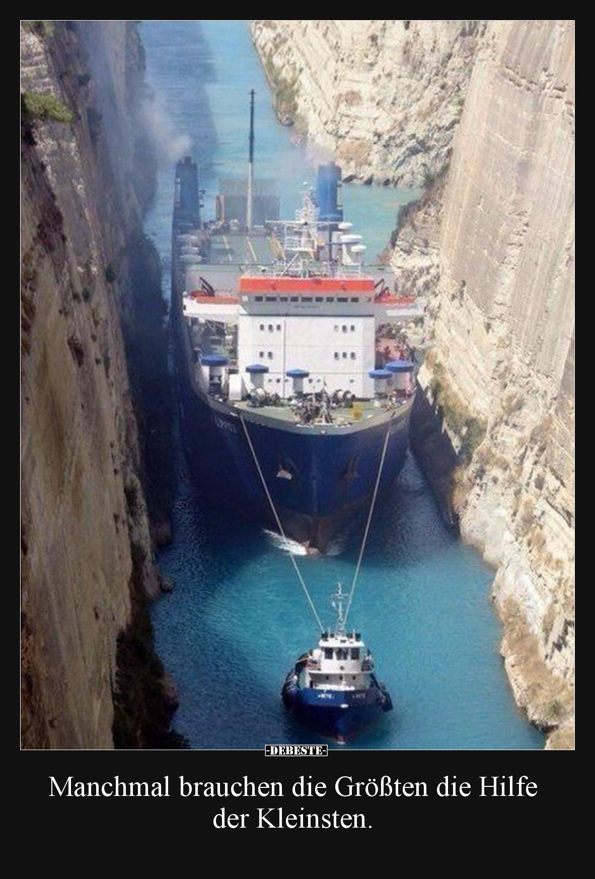 Manchmal brauchen die Größten die Hilfe der Kleinsten.