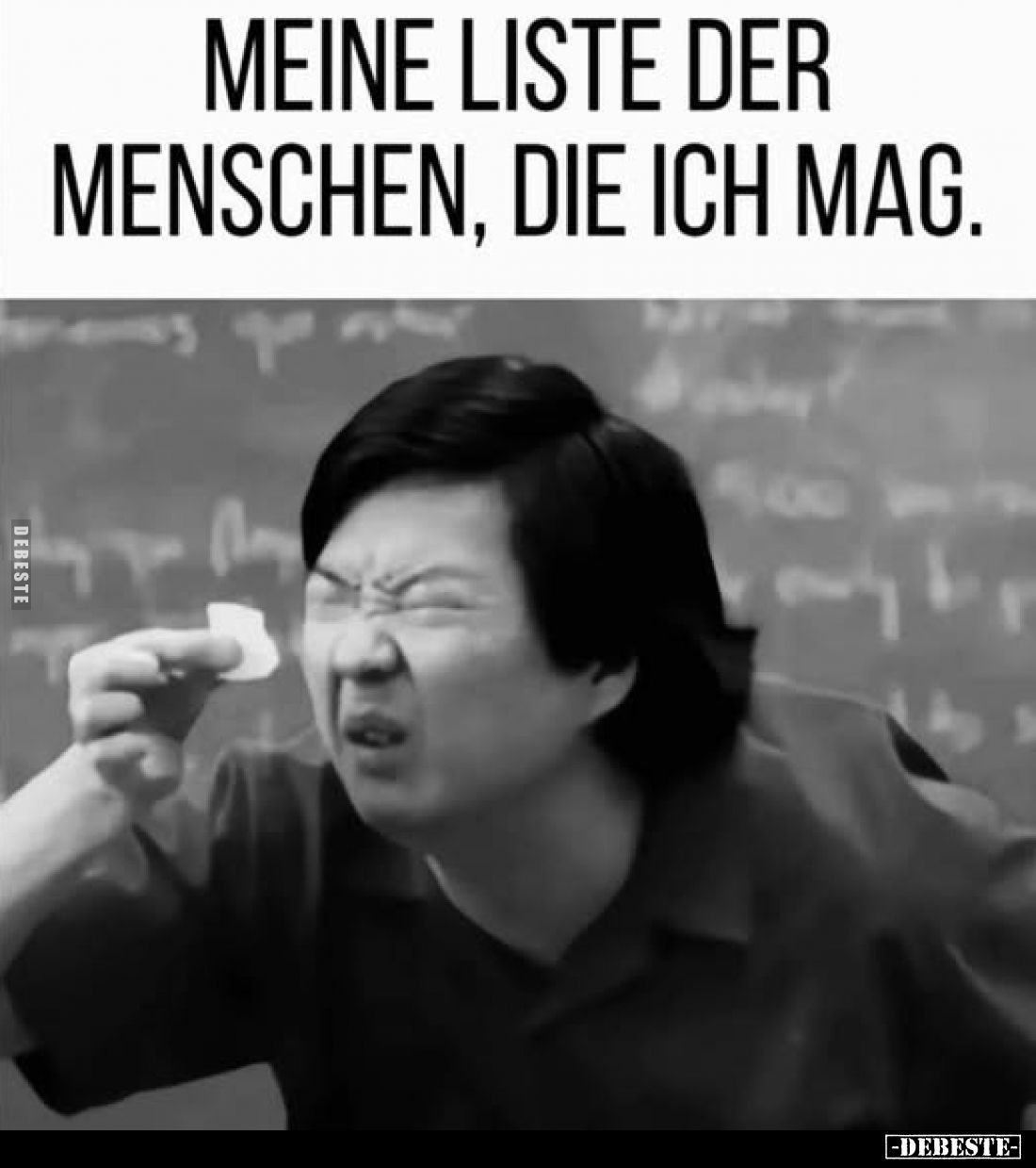 Meine Liste der Menschen, die ich mag.