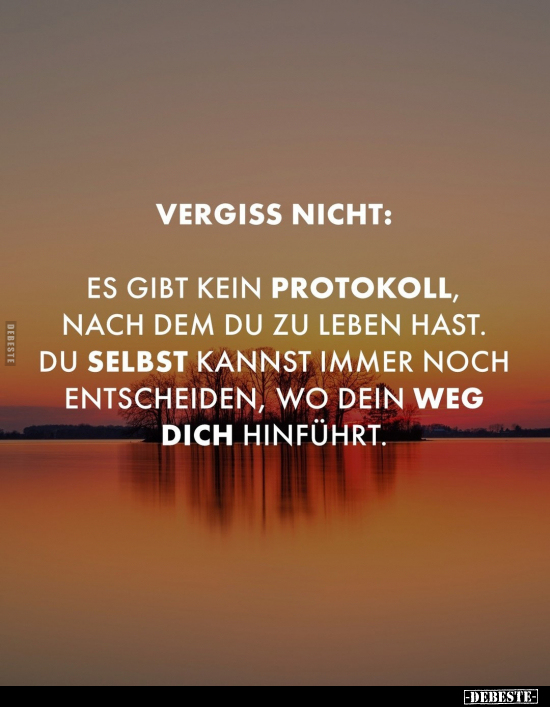 Vergiss nicht.. - Lustige Bilder | DEBESTE.de