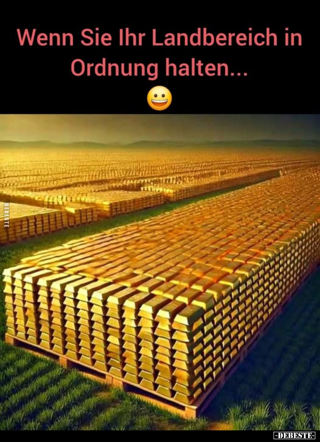 Wenn Sie Ihr Landbereich in Ordnung halten...