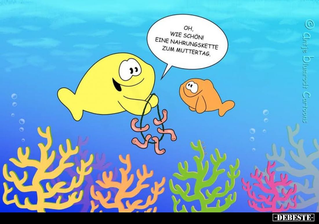 Oh, wie schön! Eine Nahrungskette zum Muttertag.