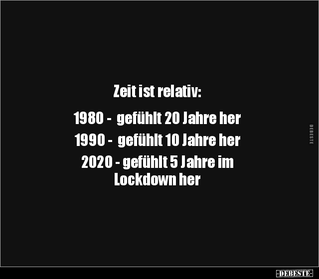 Zeit ist relativ: 1980 -  gefühlt 20 Jahre her1990.. - Lustige Bilder | DEBESTE.de