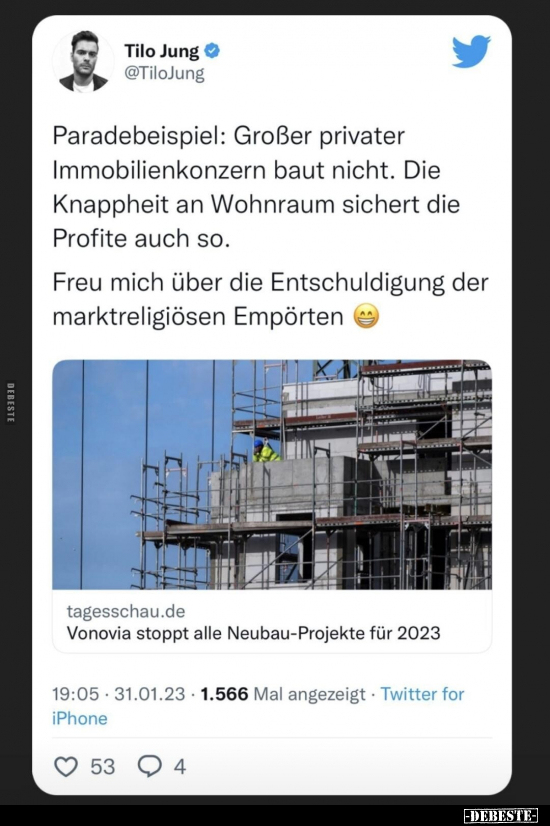 Paradebeispiel: Großer privater Immobilienkonzern baut.. - Lustige Bilder | DEBESTE.de