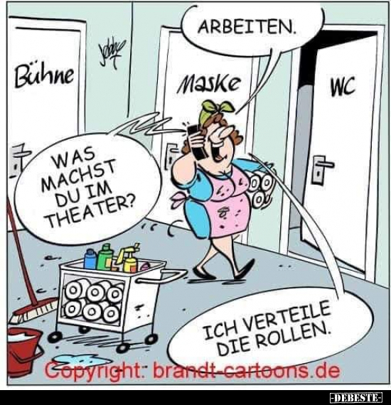 Was machst du im Theater?..