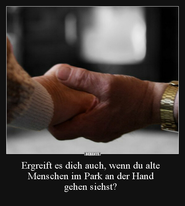 Ergreift es dich auch, wenn du alte Menschen im Park an.. - Lustige Bilder | DEBESTE.de